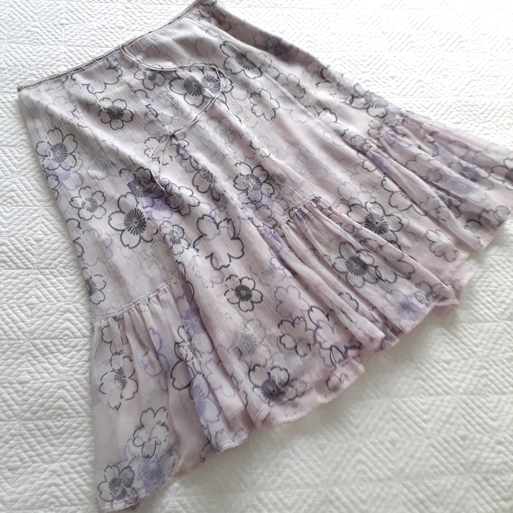 Beautifully Detailed Silk Skirt